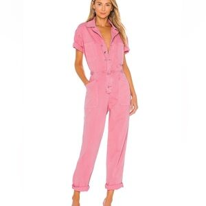 Revolve Grover Jumpsuit in Flamingo
